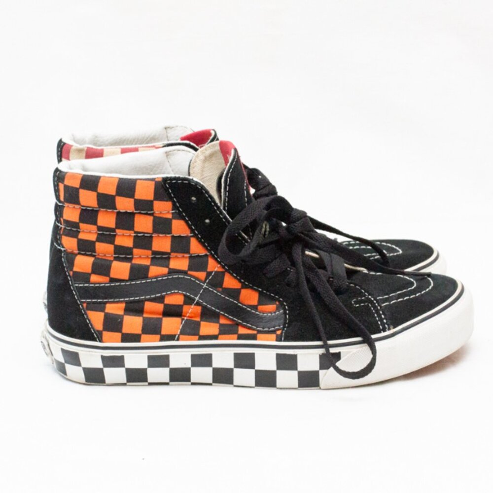 Vans Sk8-Hi Checker Checkerboard High Top Sneaker Shoes Vgt Style Multicolor 7